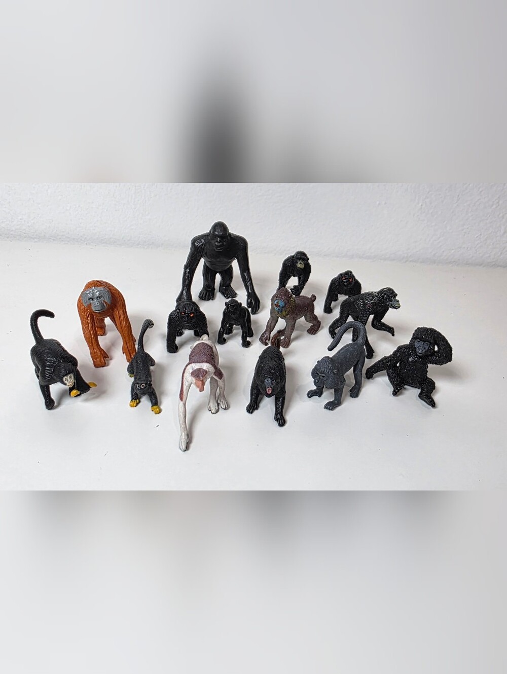 Assorted Small Monkey and Ape Figurine Lot